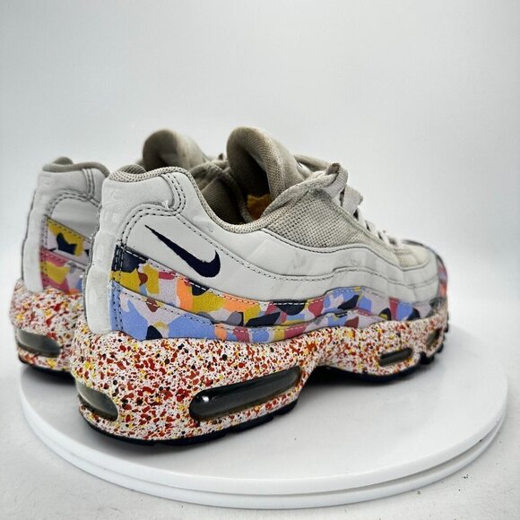 Nike Air Max 95 Women Size 7.5 918413-004 Confetti Vast Grey Midnight Navy Shoes - Picture 5 of 14